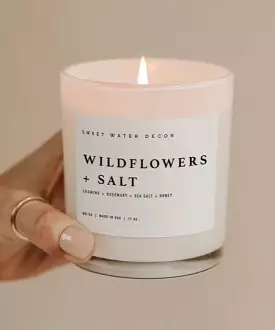 11oz Soy Candle - Wildflowers and Salt