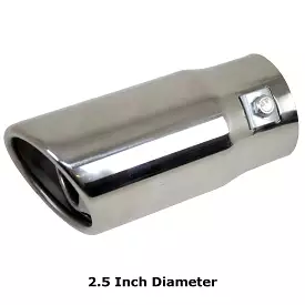 2.5 Inch Diameter Stainless Steel Short Exhaust Tip