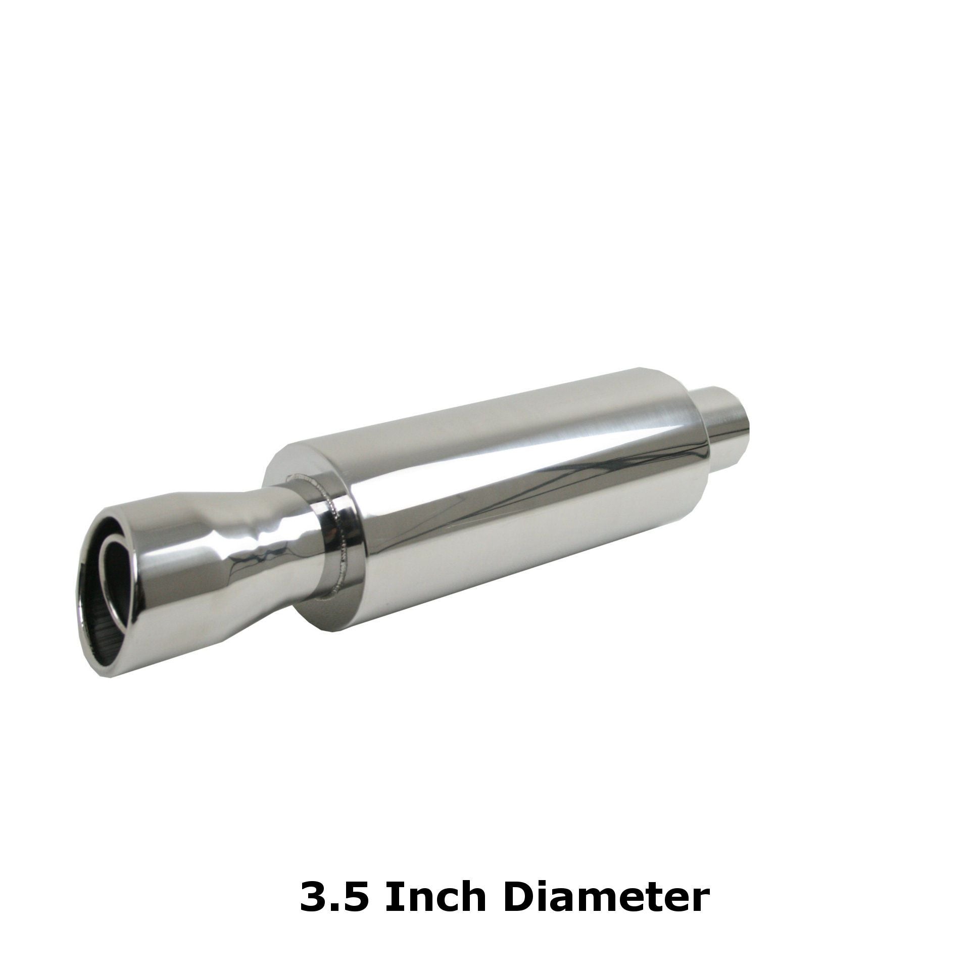 3.5 Inch Diameter Stainless Steel Long Exhaust Tip Silencer