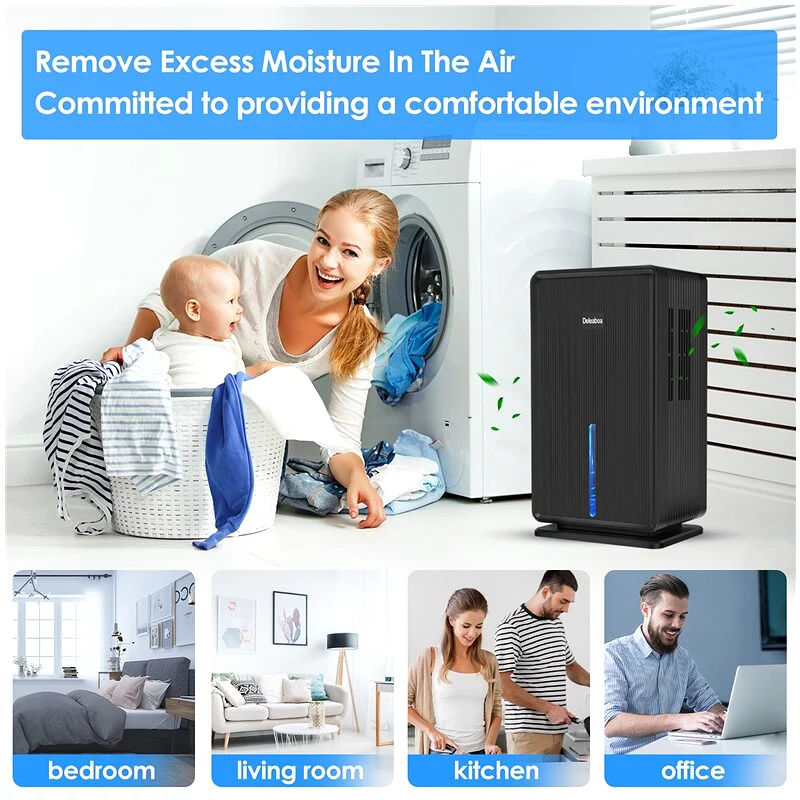 3L Large Capacity Dehumidifier and Air Purifier 2 In 1 Professional Moisture Absorbers Air Dryer for Home Home Appliance