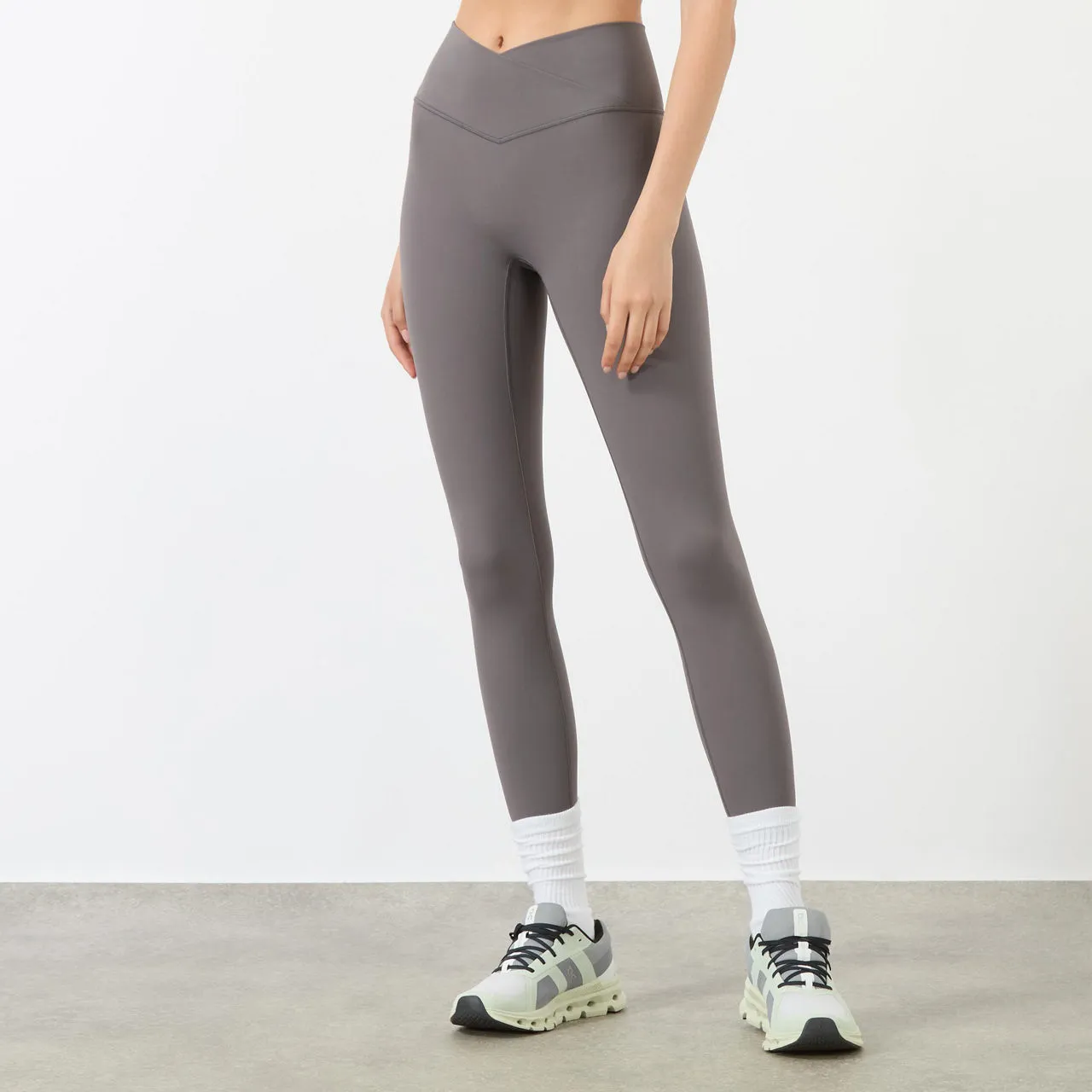 ADANOLA Ultimate Wrap Over Leggings - Dark Grey