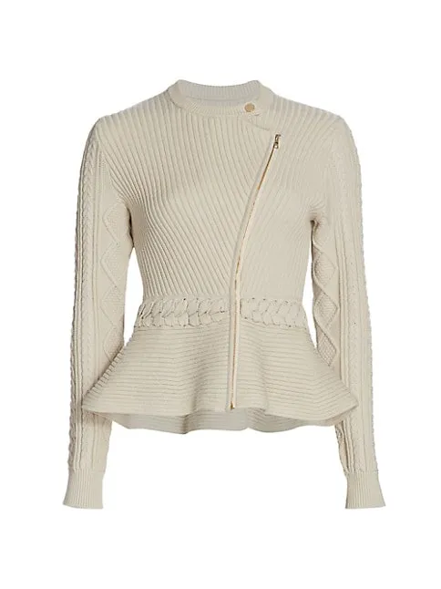 Andi Knit Peplum Jacket