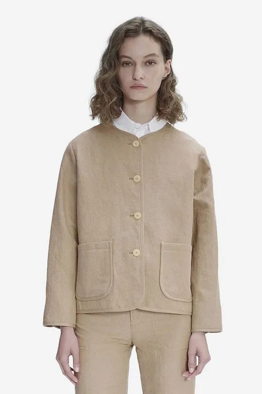 A.P.C. linen jacket beige color