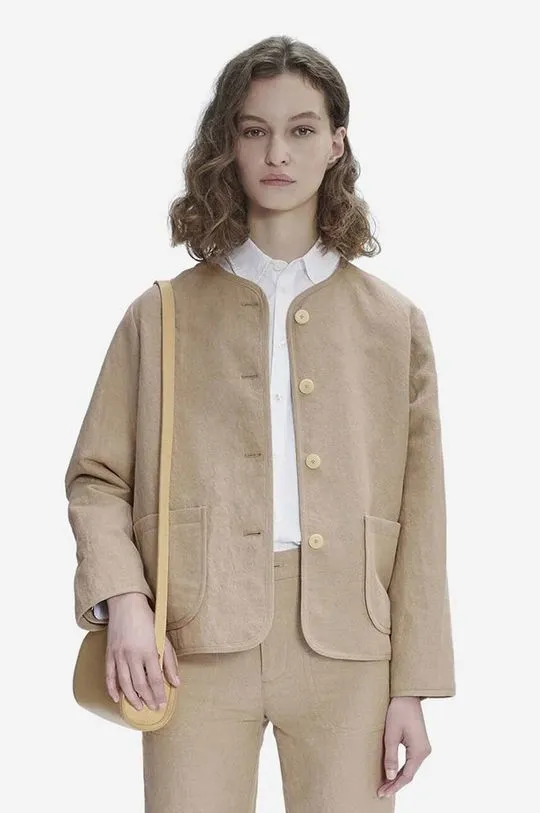 A.P.C. linen jacket beige color