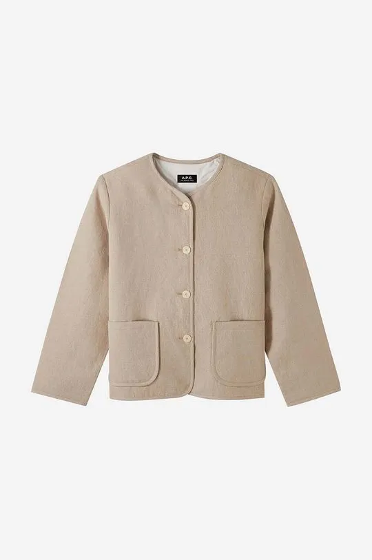 A.P.C. linen jacket beige color