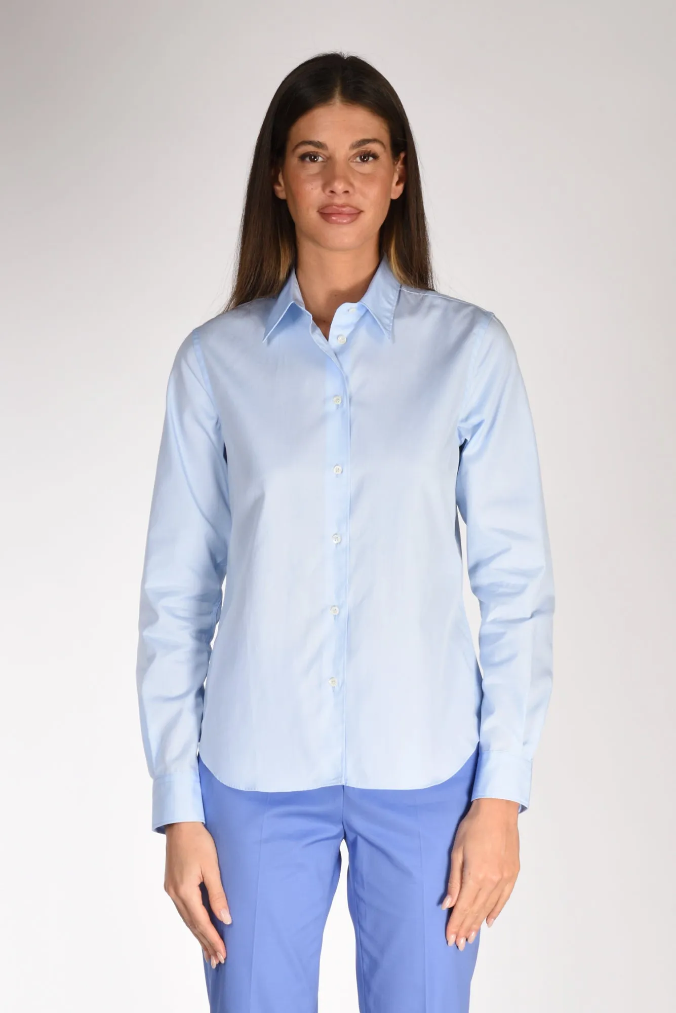 Aspesi Camicia Colletto Azzurro Donna