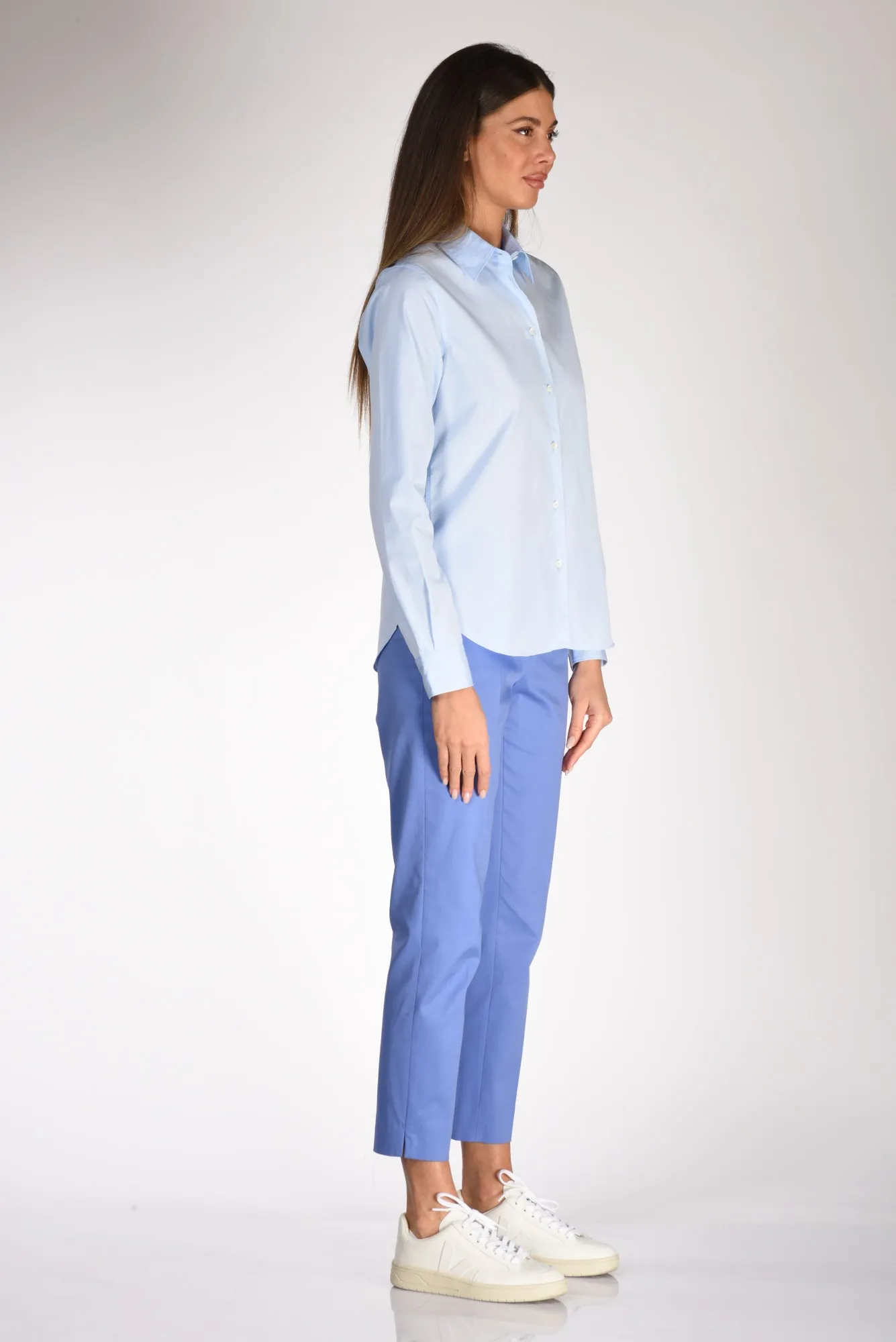 Aspesi Camicia Colletto Azzurro Donna