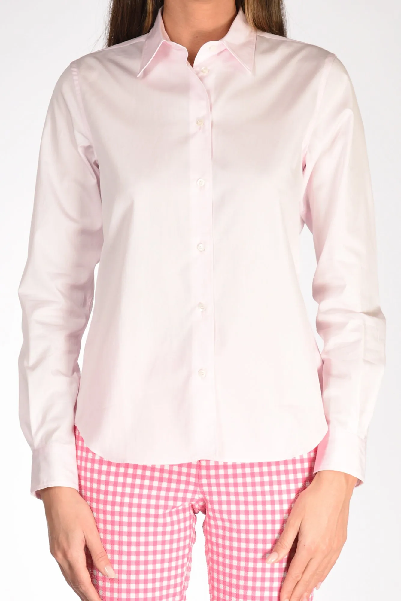 Aspesi Camicia Colletto Rosa Donna