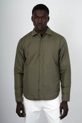 Aspesi Camicia Re-Shirt Nylon Verde Militare