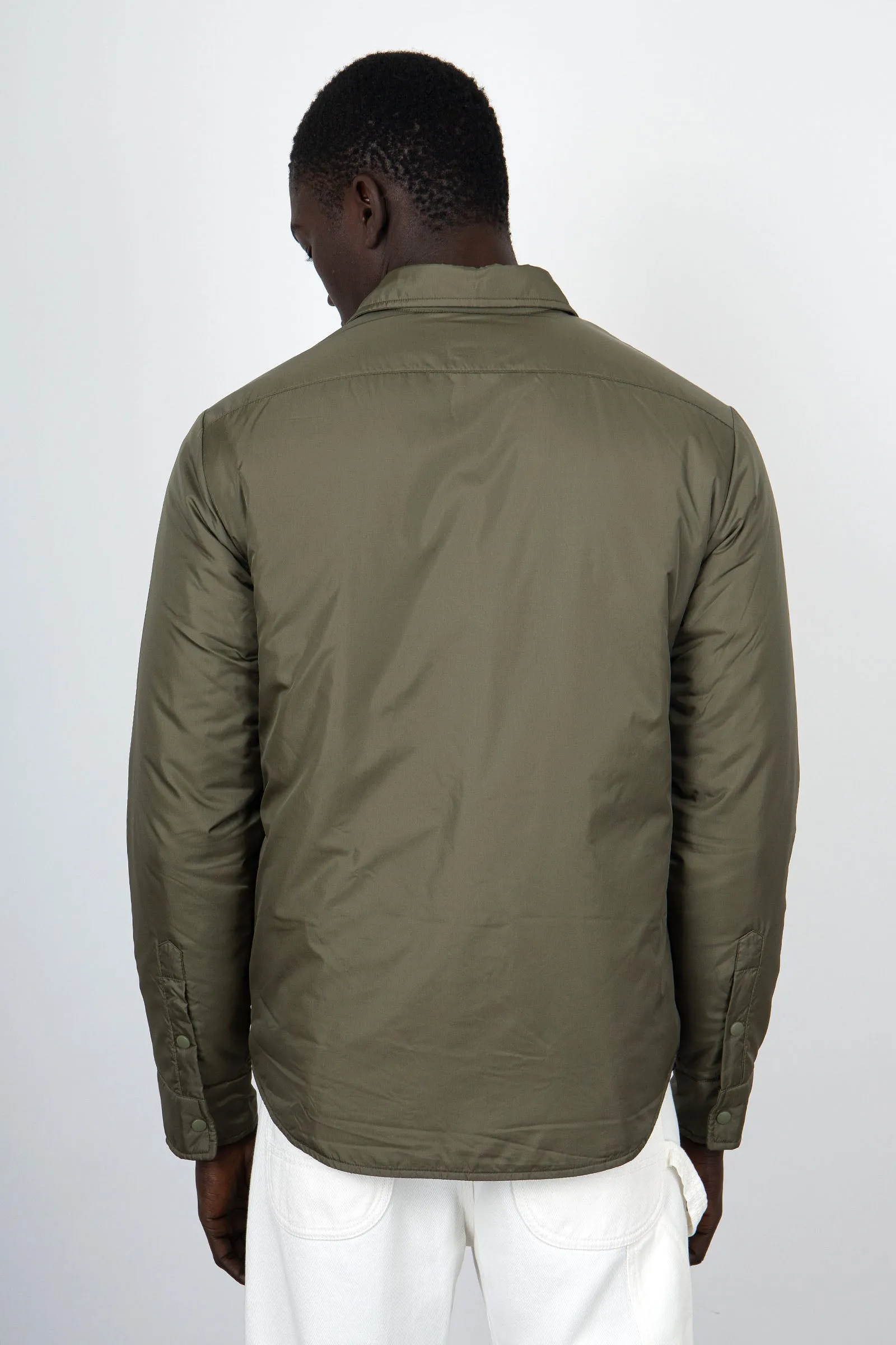 Aspesi Camicia Re-Shirt Nylon Verde Militare