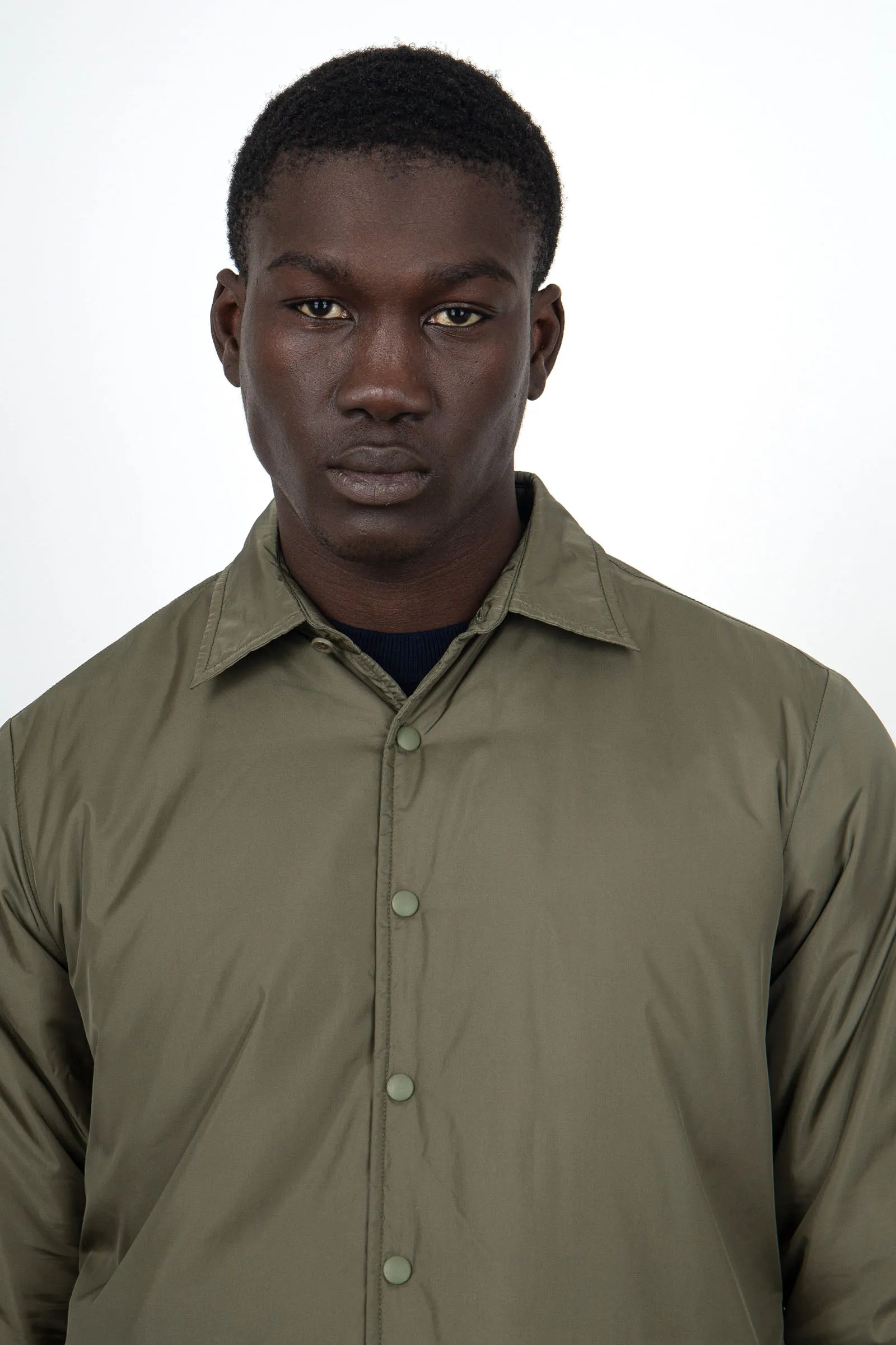 Aspesi Camicia Re-Shirt Nylon Verde Militare