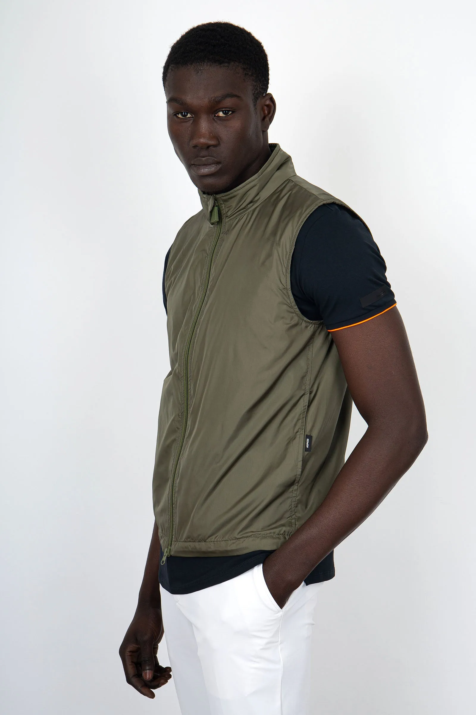 Aspesi Gilet Vernes  Verde Militare