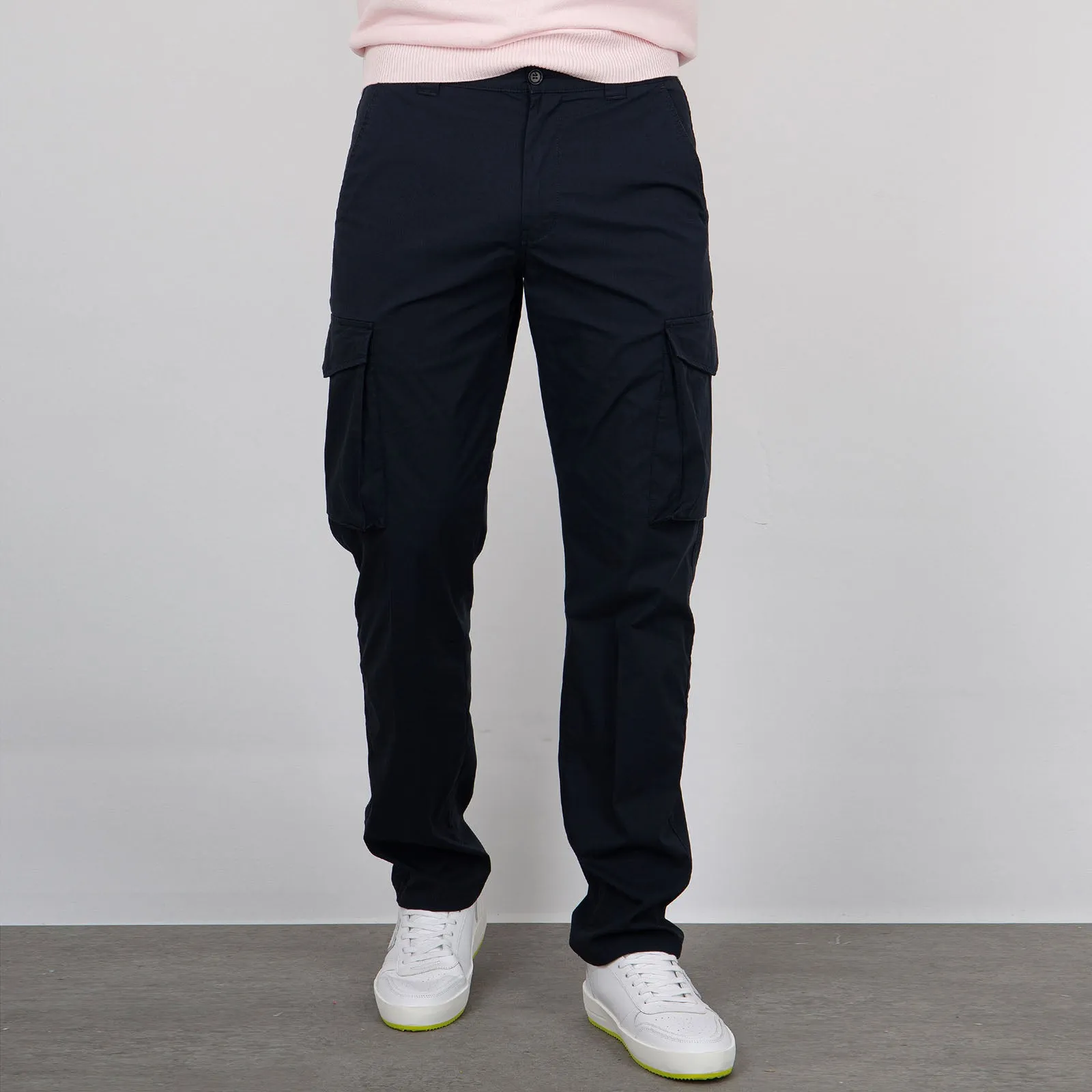 Aspesi Pantalone Cargo Fieldpant Cotone/Nylon Blu Navy