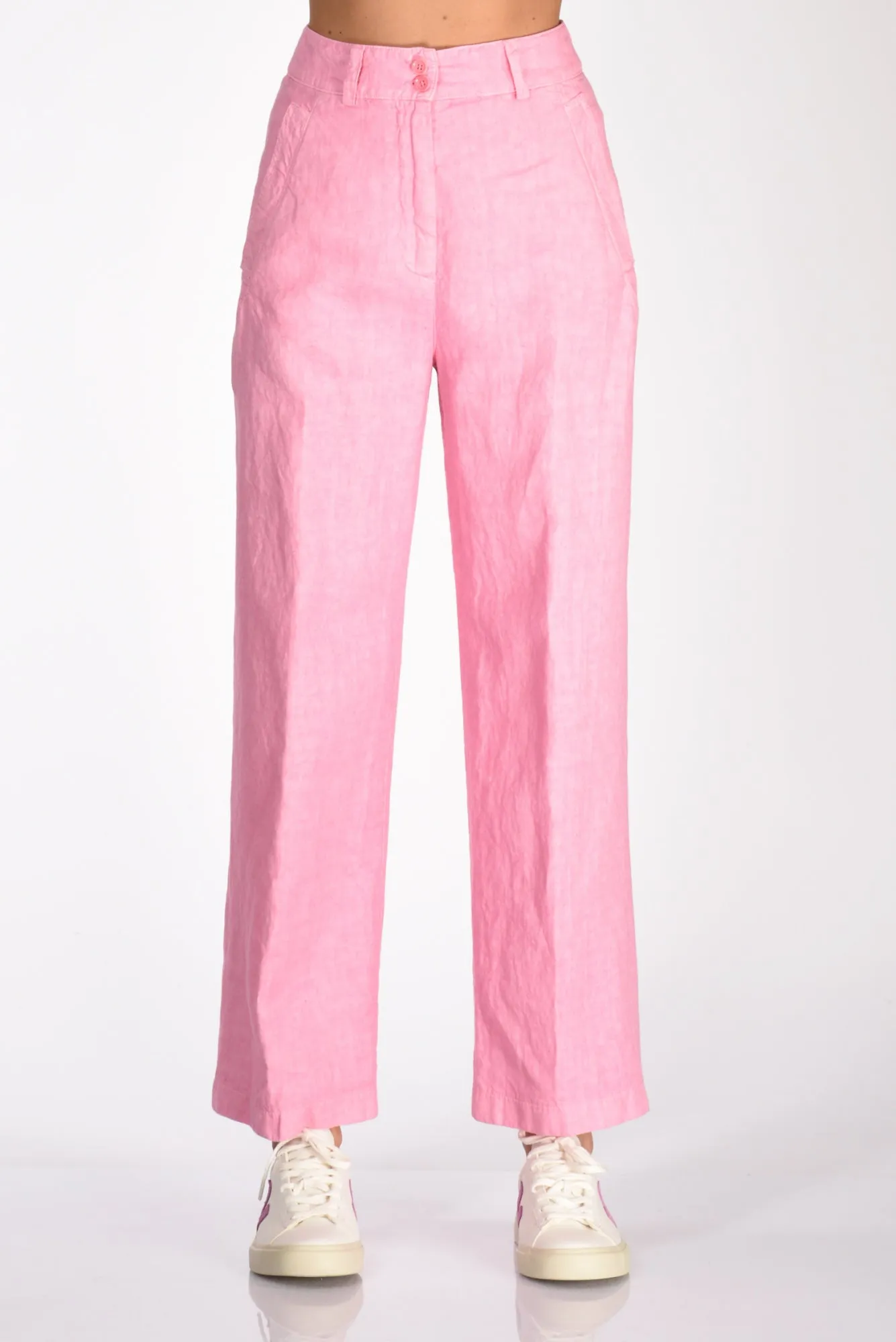 Aspesi Pantalone Dritto Rosa Donna