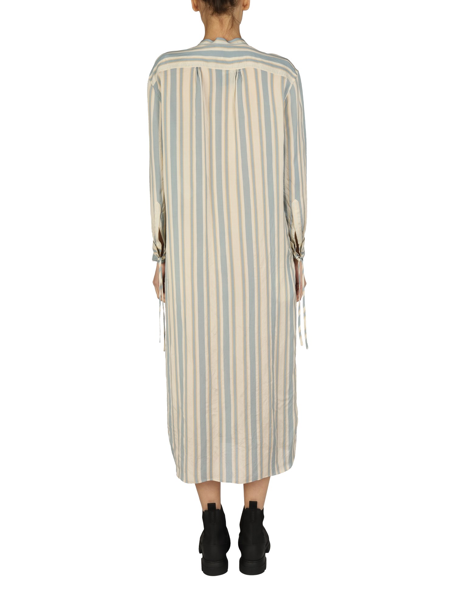 ASPESI    SILK AND VISCOSE SHIRT DRESS