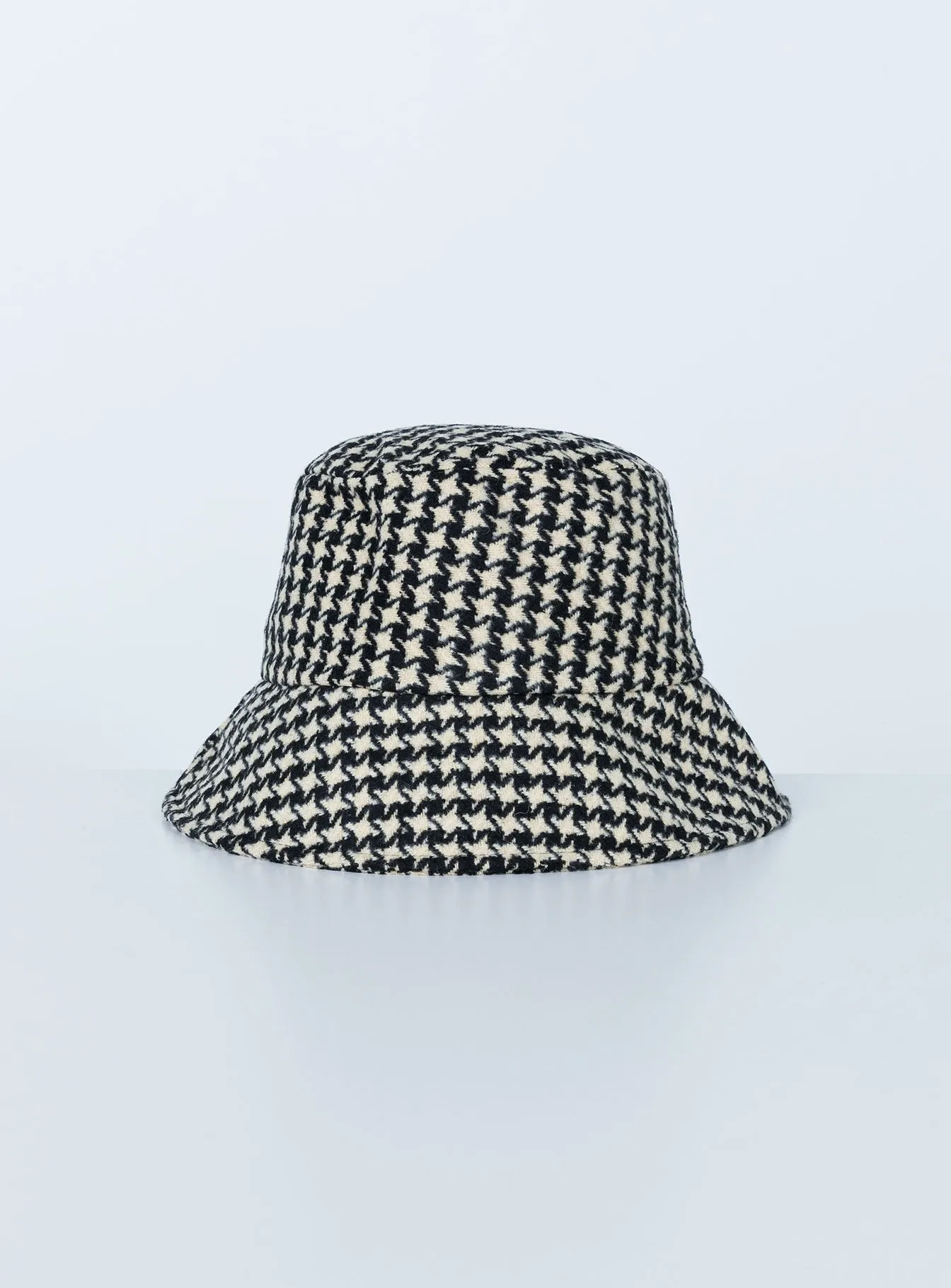 Autumns Day Bucket Hat B&W Houndstooth