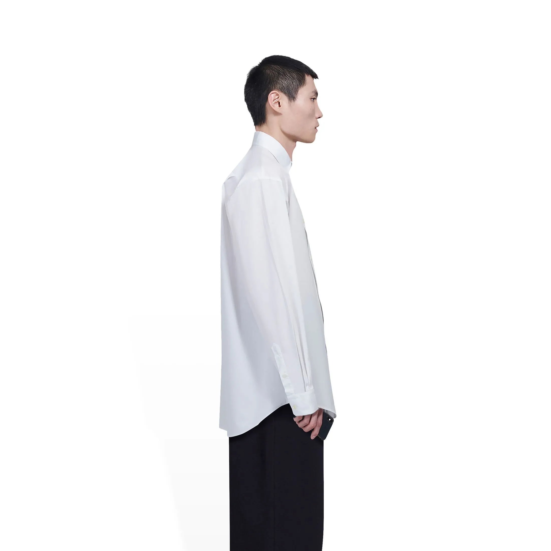 BALENCIAGA  |Unisex Street Style Long Sleeves Plain Cotton Oversized Logo