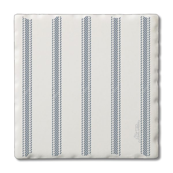 Beach Ticking Stripe – Square Single Coaster