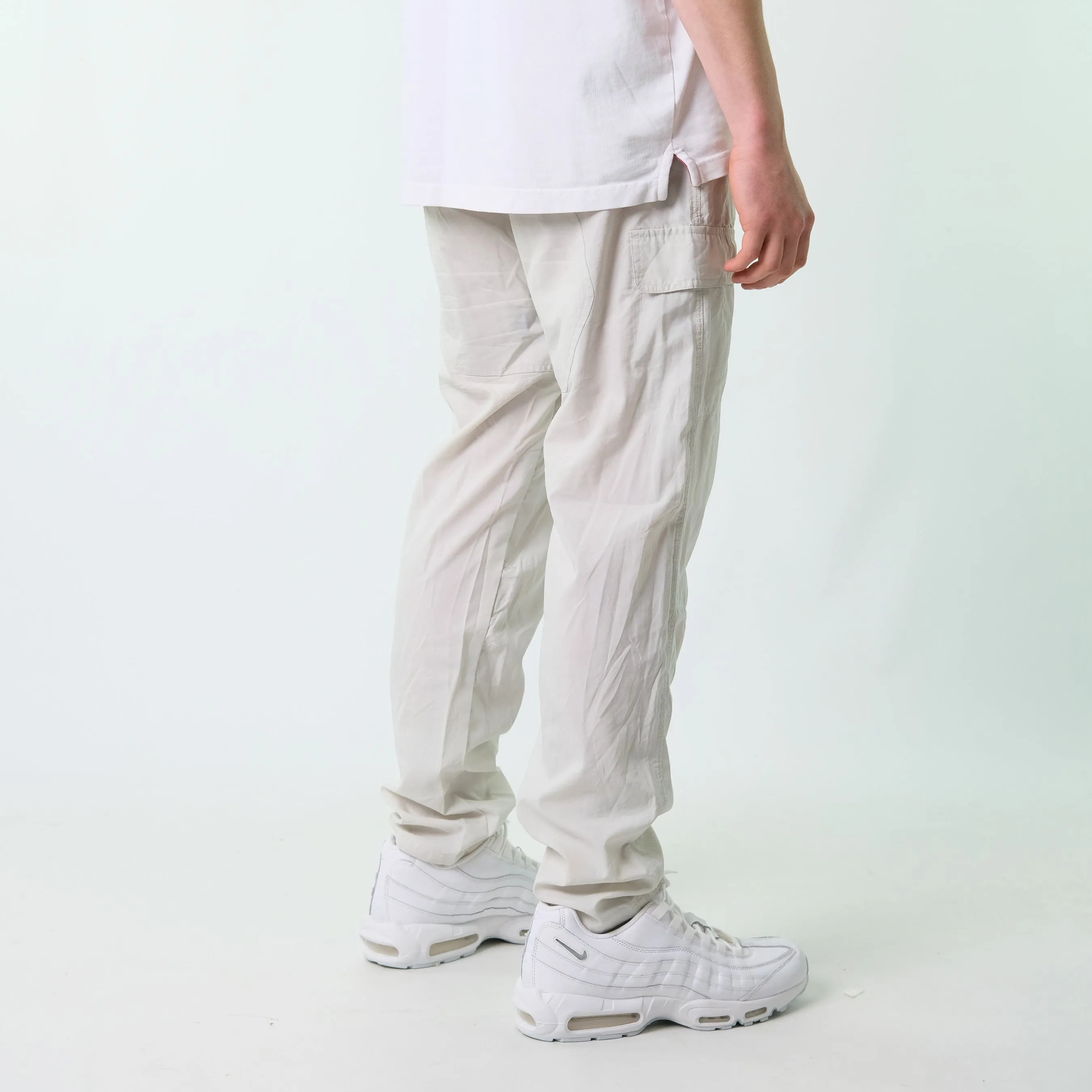 Beige y2ks Nike Tracksuit Bottoms  Baggy Pants (38x32)