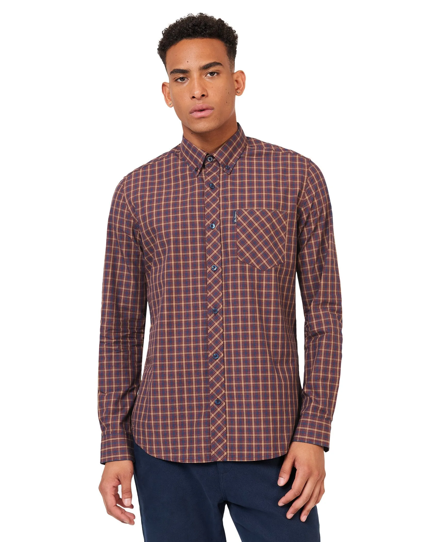 Ben Sherman Mens Shirt Long Sleeved 'Signature House Check'