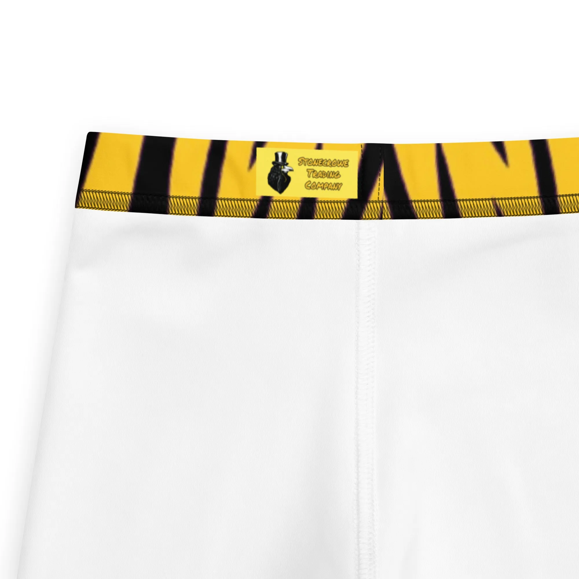 Black and Gold Tiger Stripes Kids' Leggings