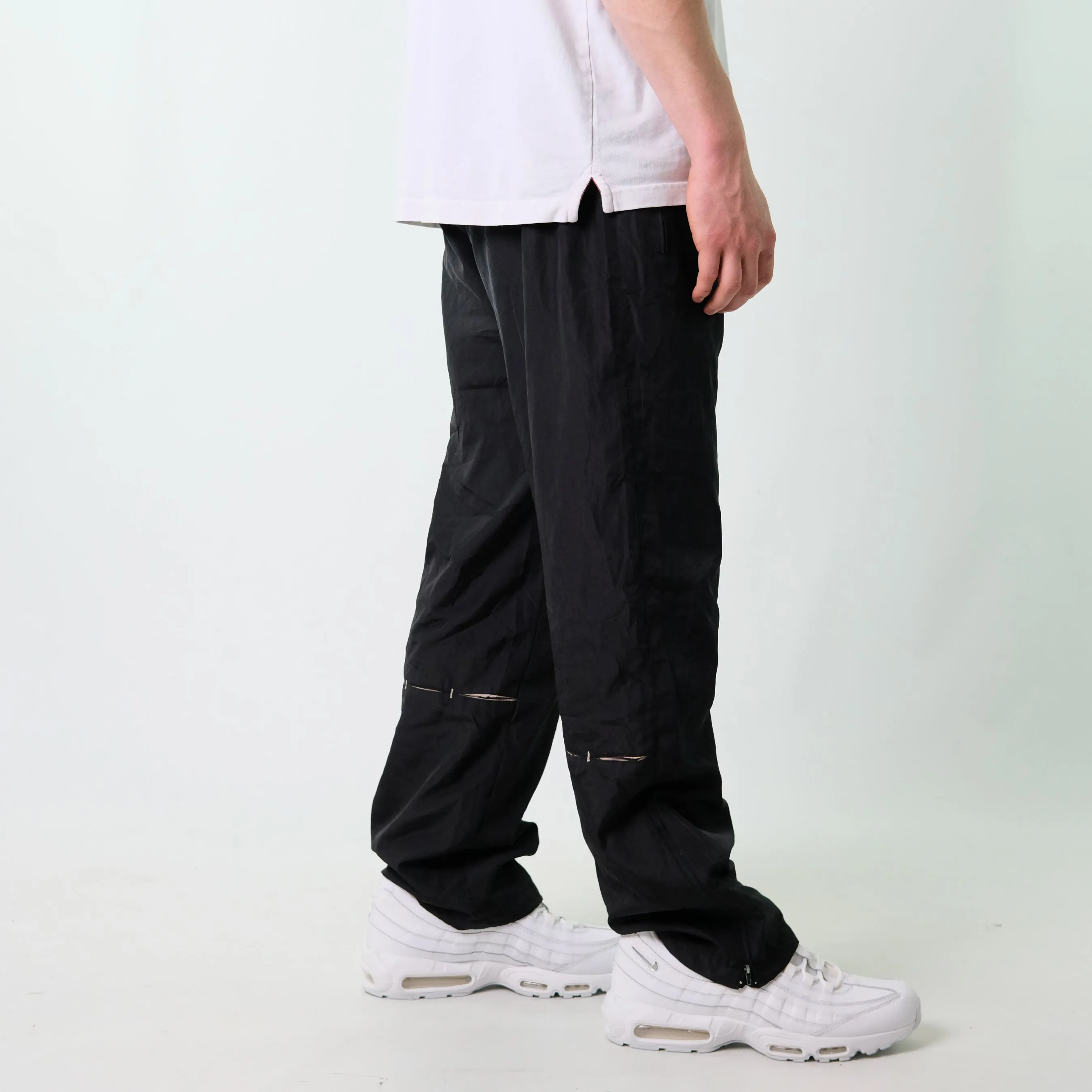 Black y2ks Nike Tracksuit Bottoms  Baggy Pants (32x30)