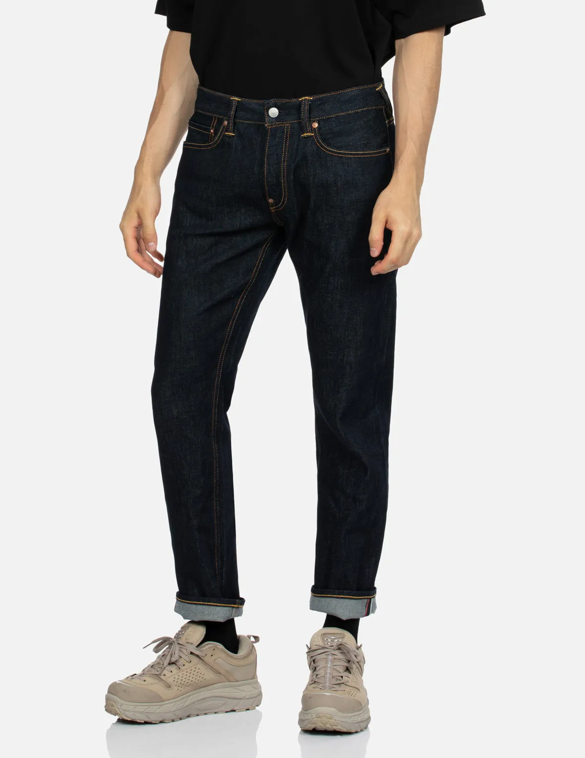 Blue Brushstroke Daicock Slim Cropped-fit  Jeans