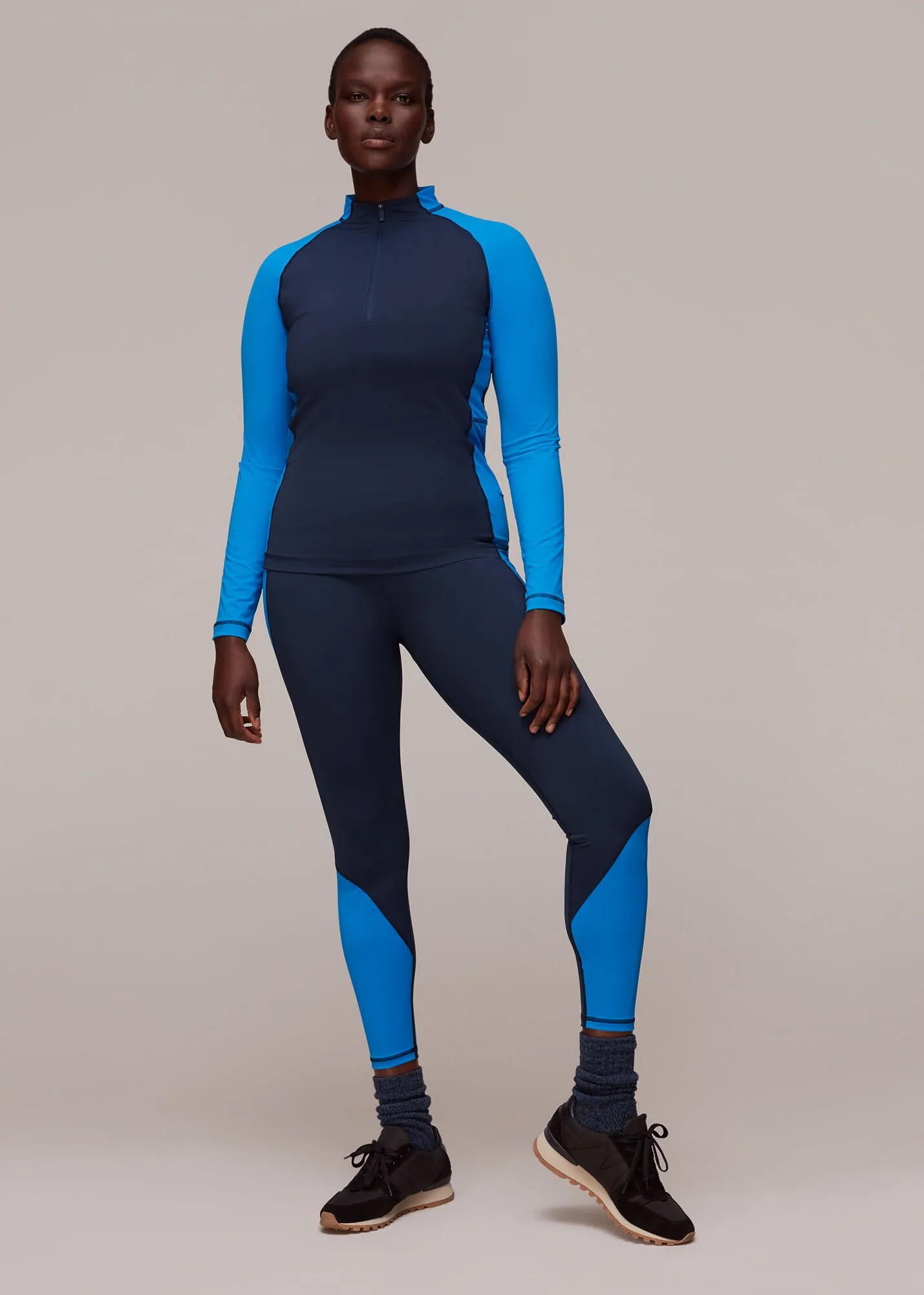 Blue Panel Sports Legging