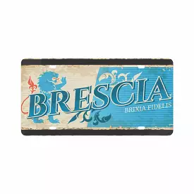 Brescia License Plate Italian Style