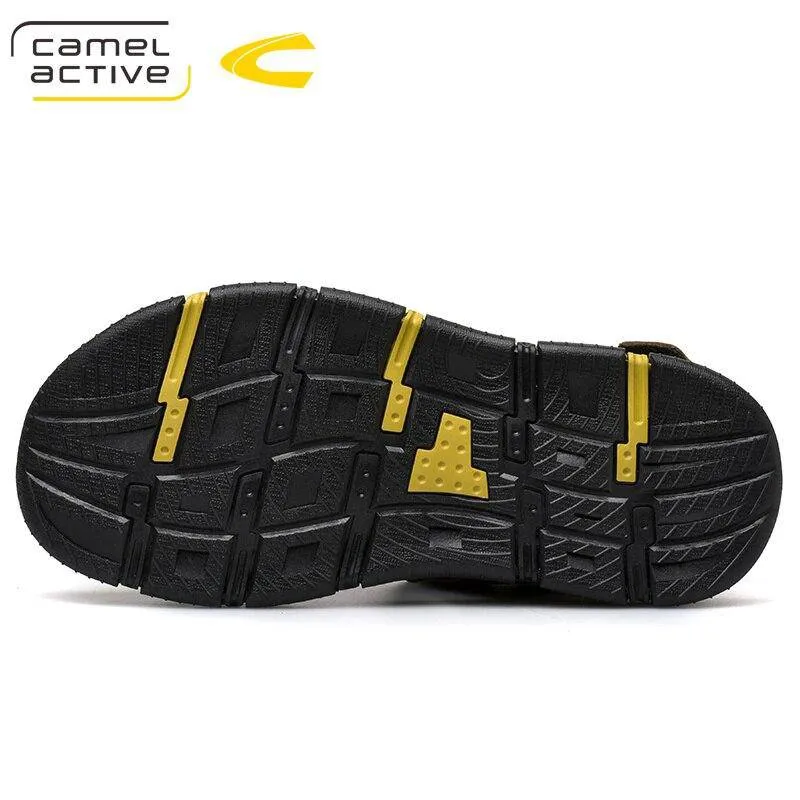 Camel Active Genuine Leather Quick-Drying Sandals Summer Casual Anti-Slippery Outdoor Sandals 19363