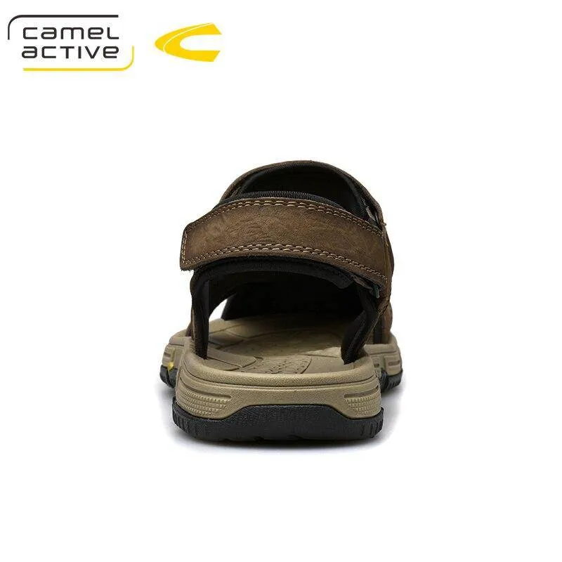 Camel Active Genuine Leather Quick-Drying Sandals Summer Casual Anti-Slippery Outdoor Sandals 19363