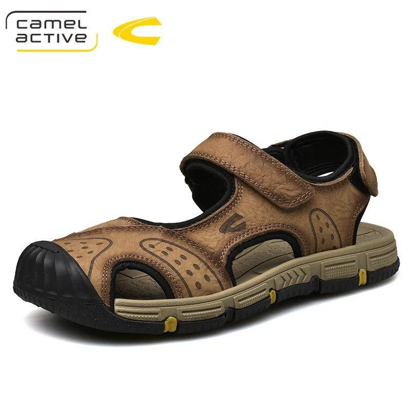 Camel Active Genuine Leather Quick-Drying Sandals Summer Casual Anti-Slippery Outdoor Sandals 19363