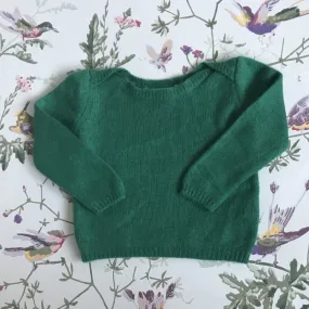 Caramel Forest Green Cashmere Jumper