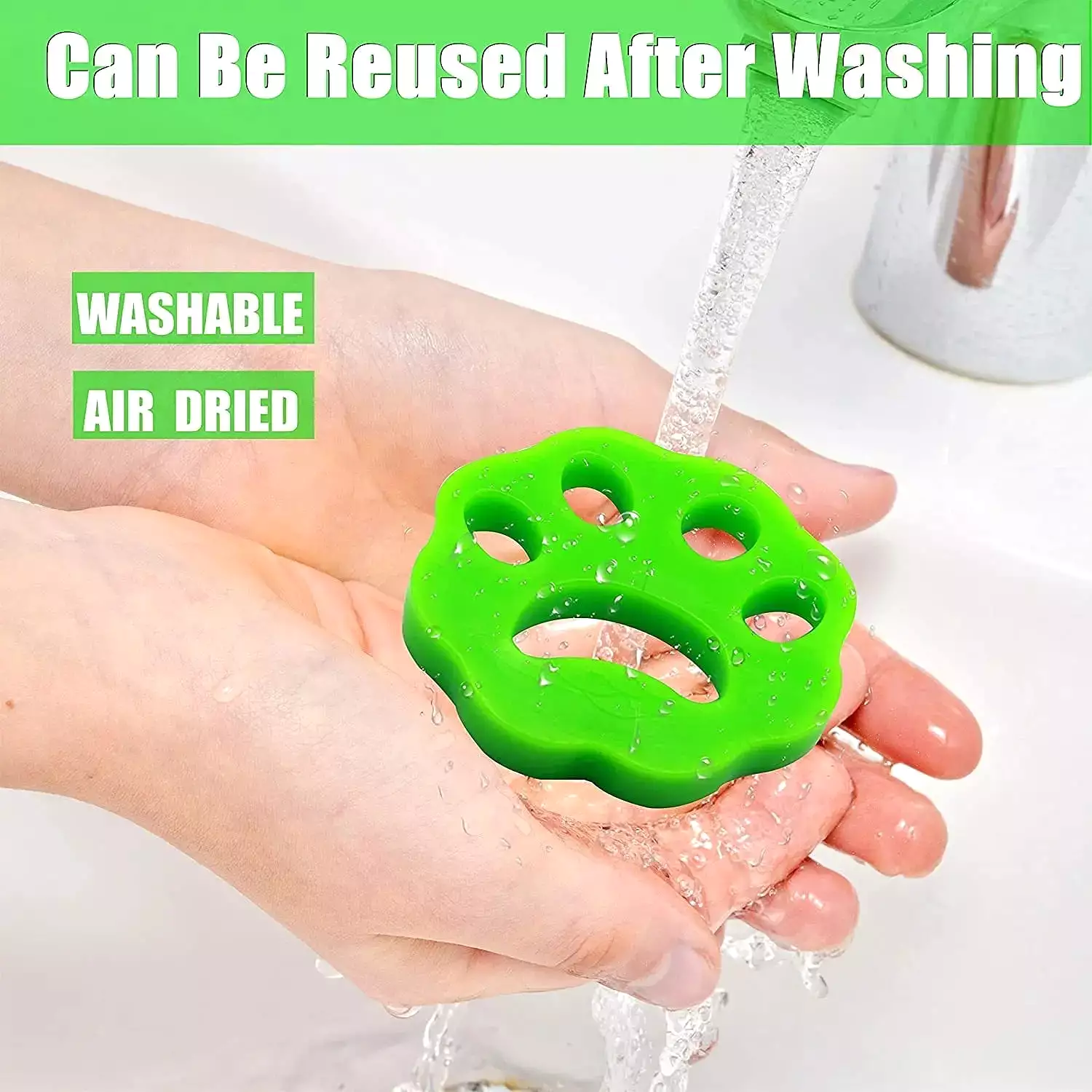 Catch Those Fuzzy Critters! Reusable Pet Hair Remover for Laundry (Works in Washer & Dryer).