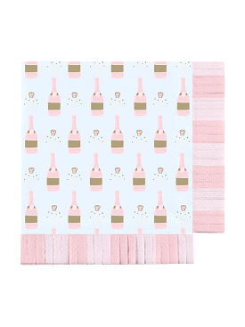 Champagne Bottle Napkin