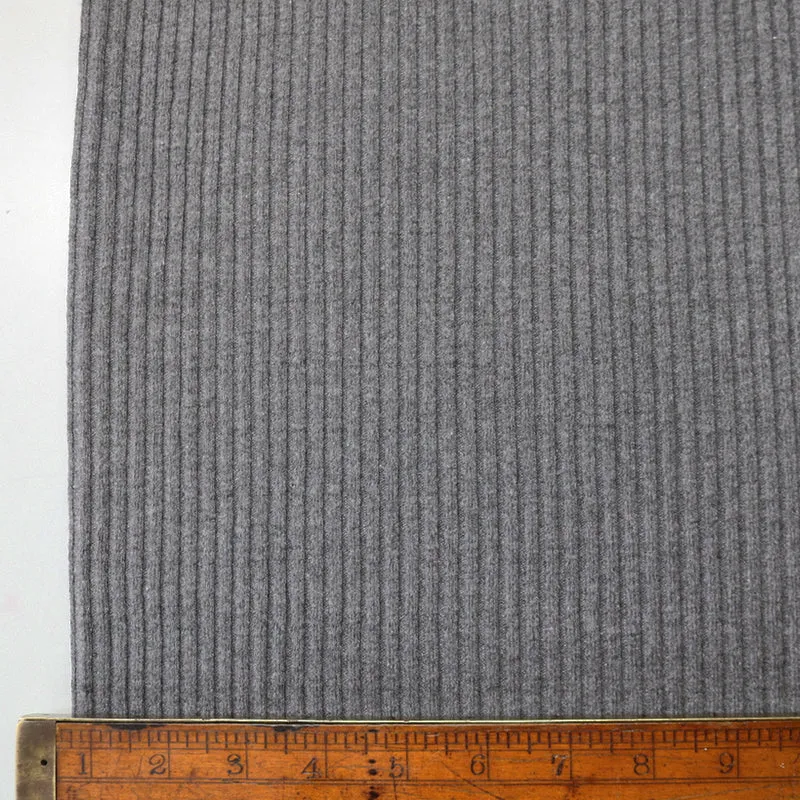 Chunky Circular Ribbing - Charcoal Grey