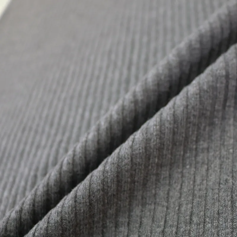 Chunky Circular Ribbing - Charcoal Grey