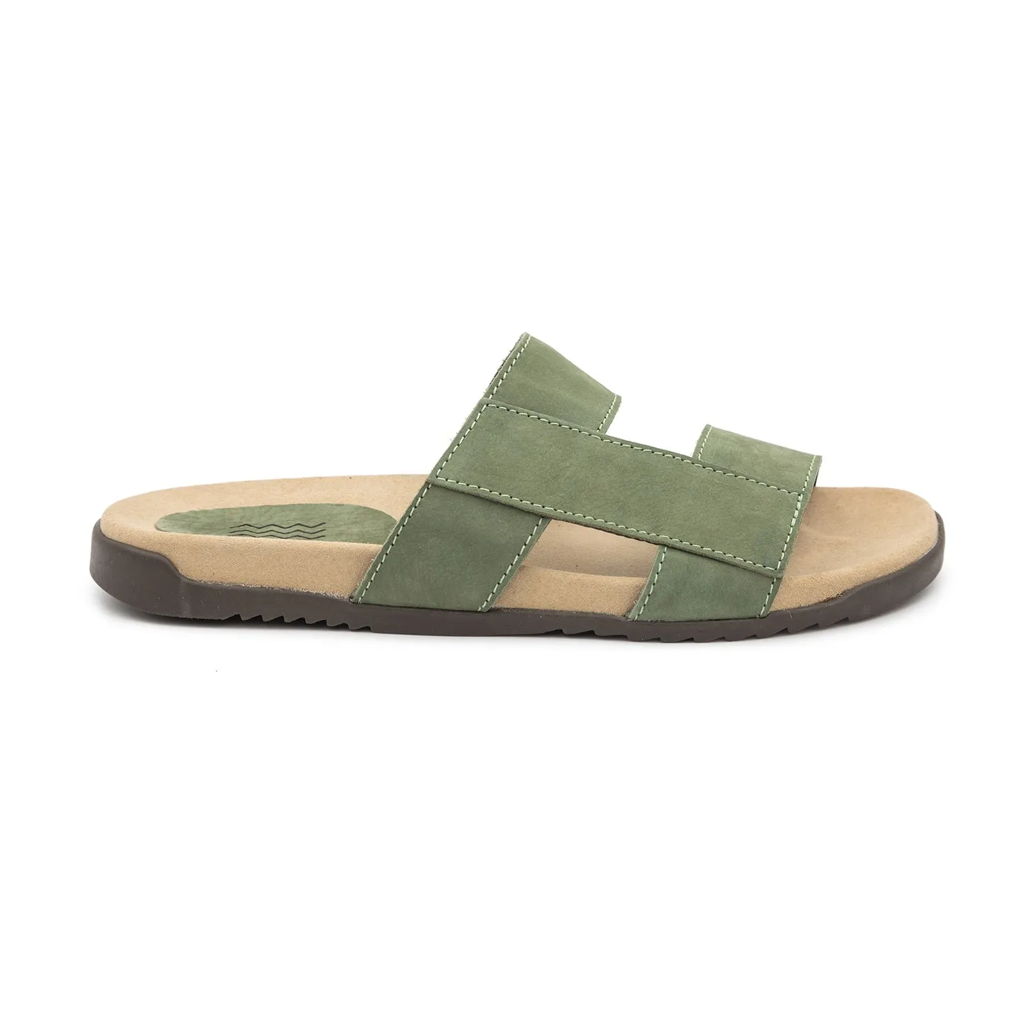 Classic Leather Sandal For Men - 2428 Bot Nobuck