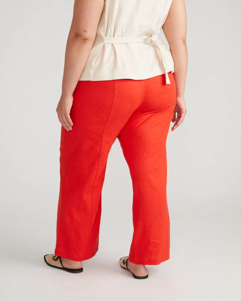 Coastal Linen Pants - Shoreline Sunset