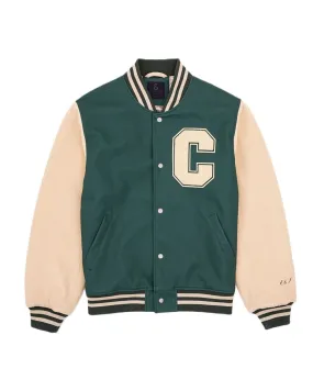 Colours & Sons Varsity Jacket Green