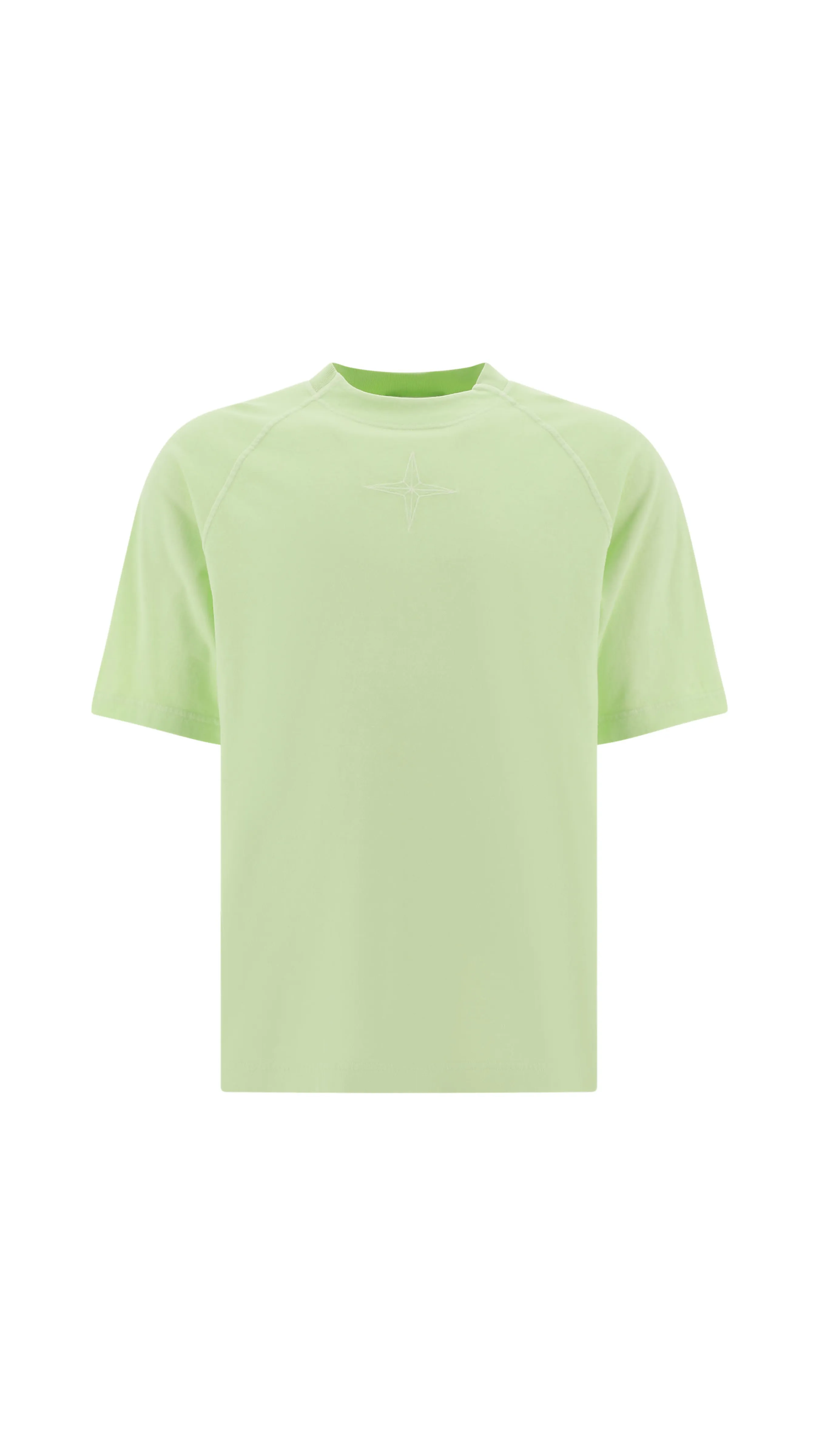 Compass Embroidered T-shirt - Light Green