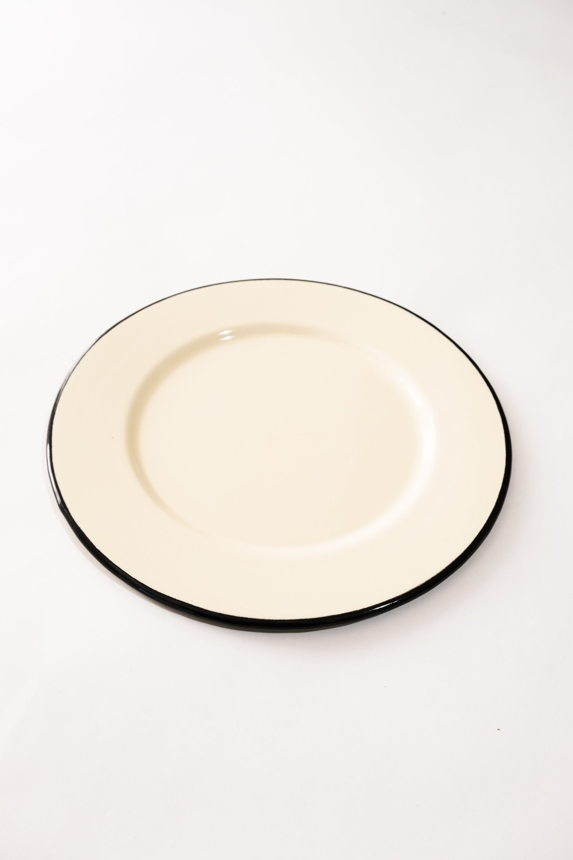 Cream Enamel Plate