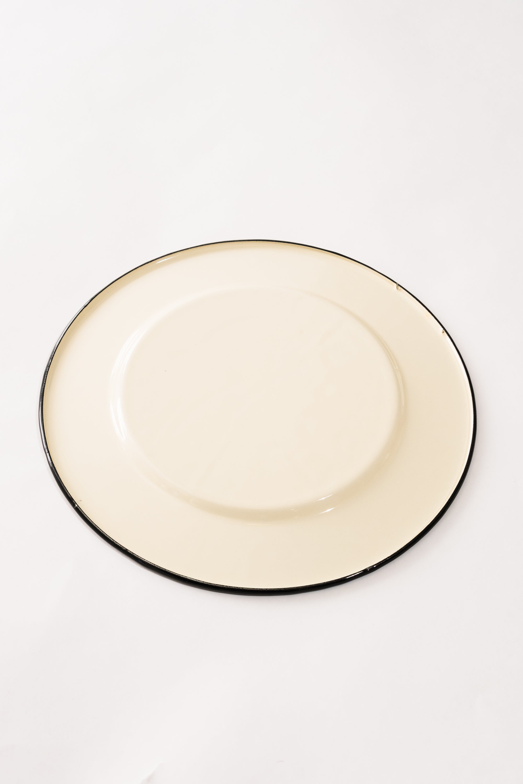 Cream Enamel Plate