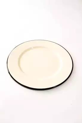 Cream Enamel Plate