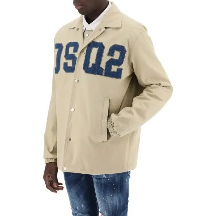 D SQUARED2  |Street Style Long Sleeves Cotton Logo Luxury Shirts