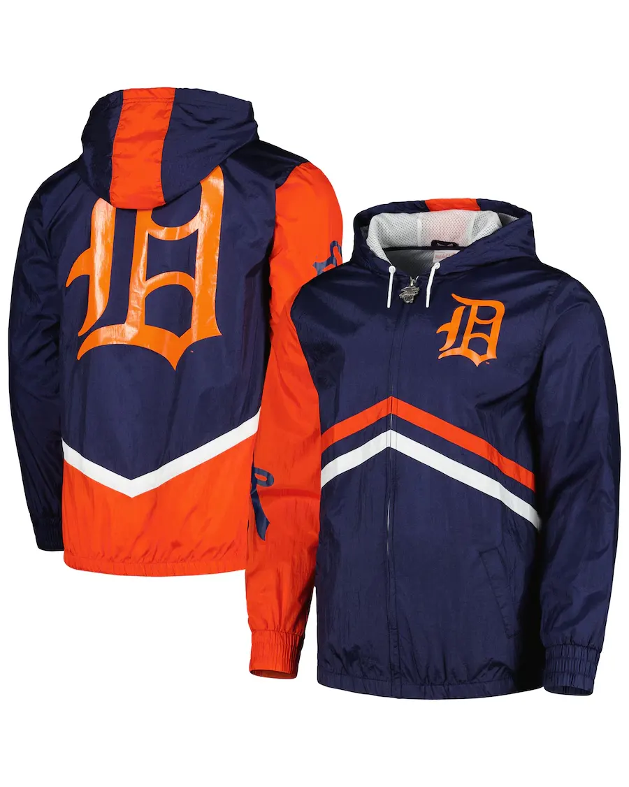 Detroit Tigers Windbreaker Jacket - William Jacket