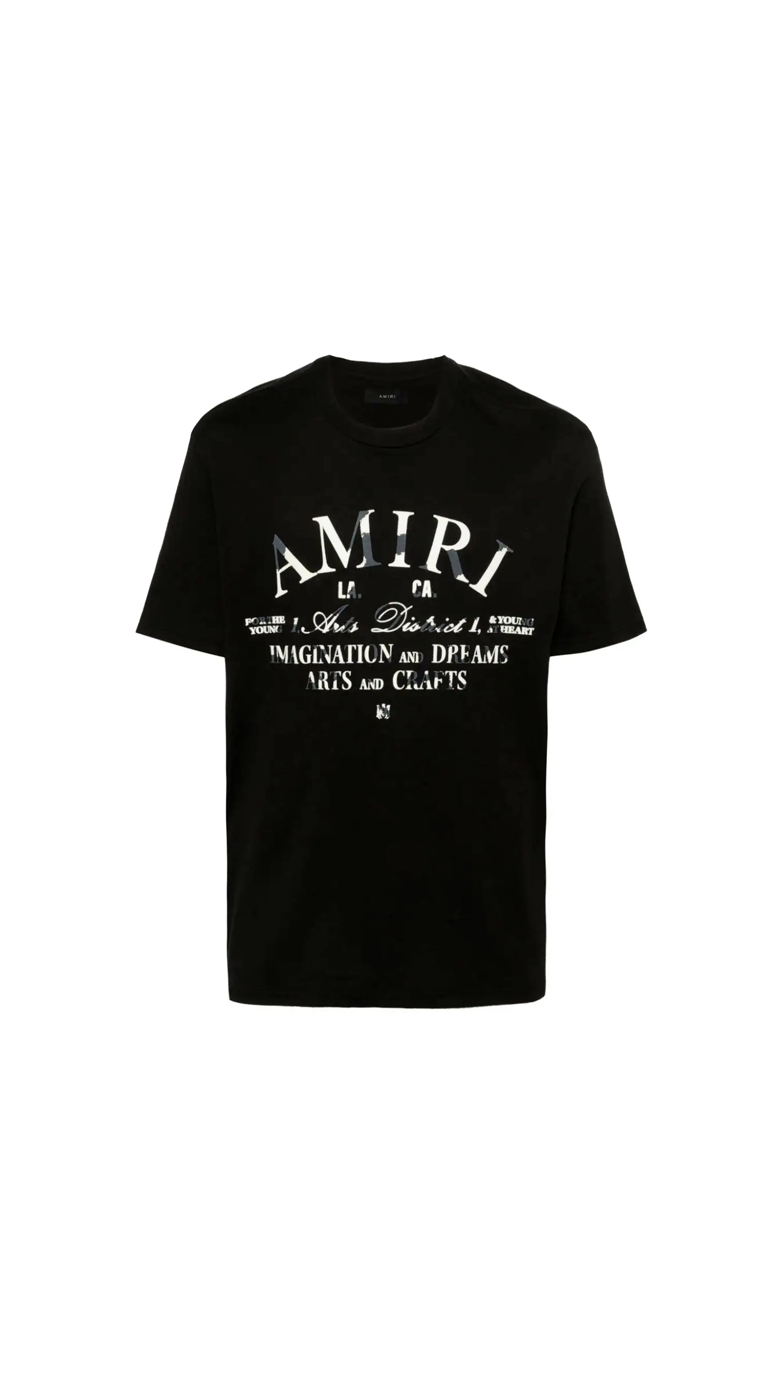 Distressed Amiri Art District Tee - Black