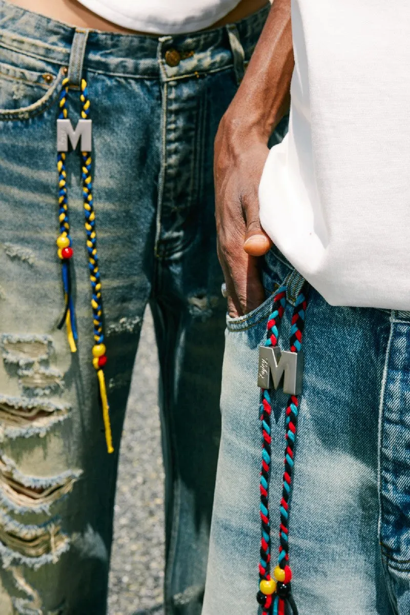 Distressed Washed Jeans