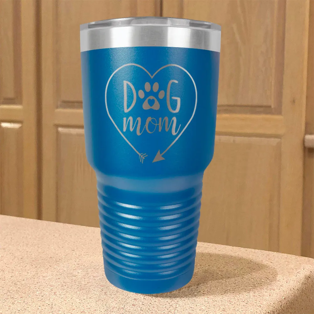 Dog Mom Heart Stainless Steel Tumbler