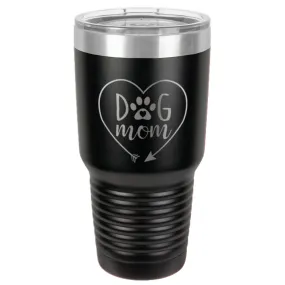 Dog Mom Heart Stainless Steel Tumbler